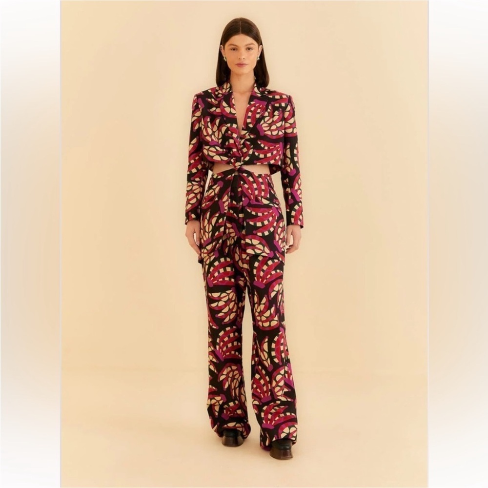 Farm Rio: Colorful Patterned cut out Blazer - Picture 4 of 13
